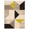 Chaudhary Living 6.5' x 9.5' Geometric Rectangular Area Throw Rug - Gray and Green
